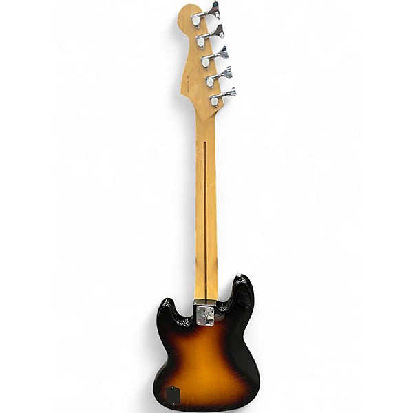 Used 2014 Fender Deluxe Jazz Bass V with Noiseless Fender Pickups 2 Color Sunburst Electric Bass Guitar