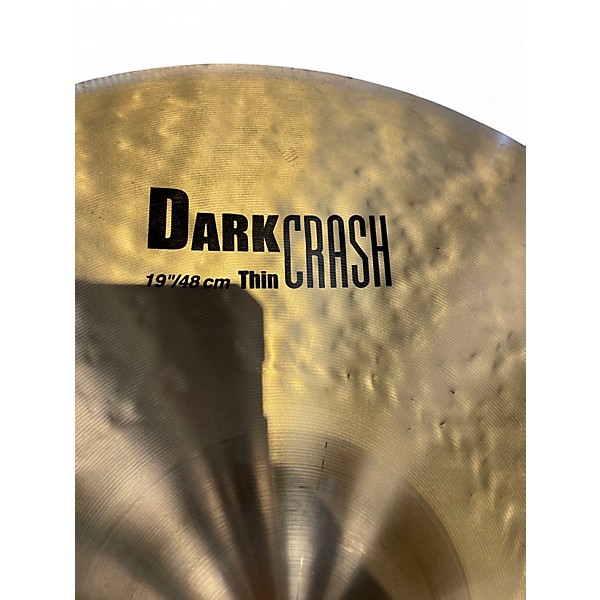 Used Zildjian 19in K Thin Dark Crash Cymbal