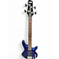 Used Ibanez Mikro Blue Electric Bass Guitar thumbnail