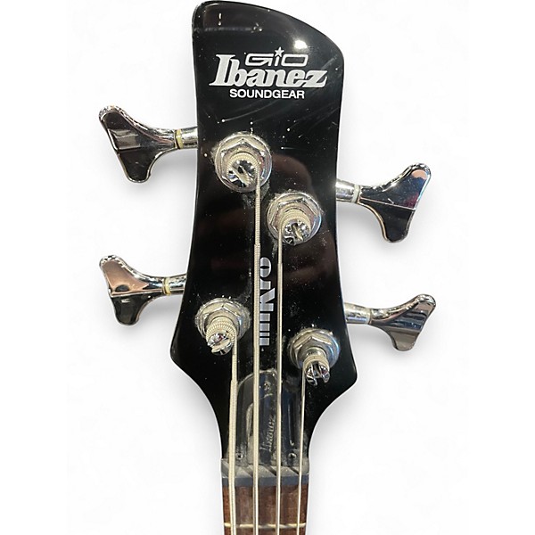 Used Ibanez Mikro Blue Electric Bass Guitar