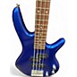 Used Ibanez Mikro Blue Electric Bass Guitar