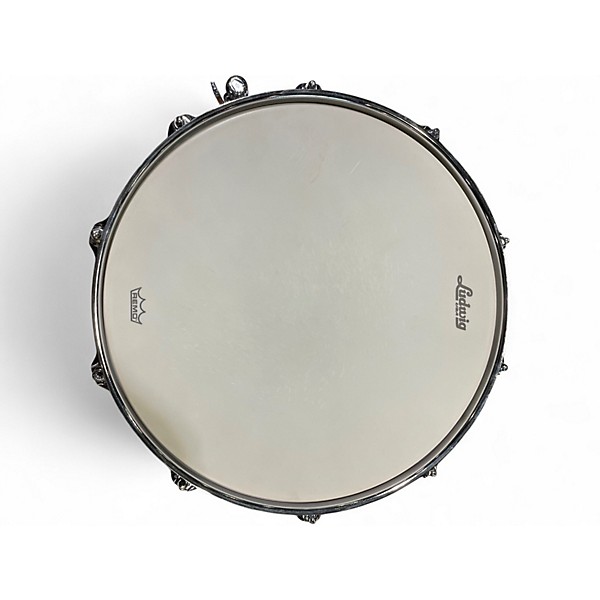 Used Ludwig 14in Classic Maple Snare GOLD SPARKLE Drum