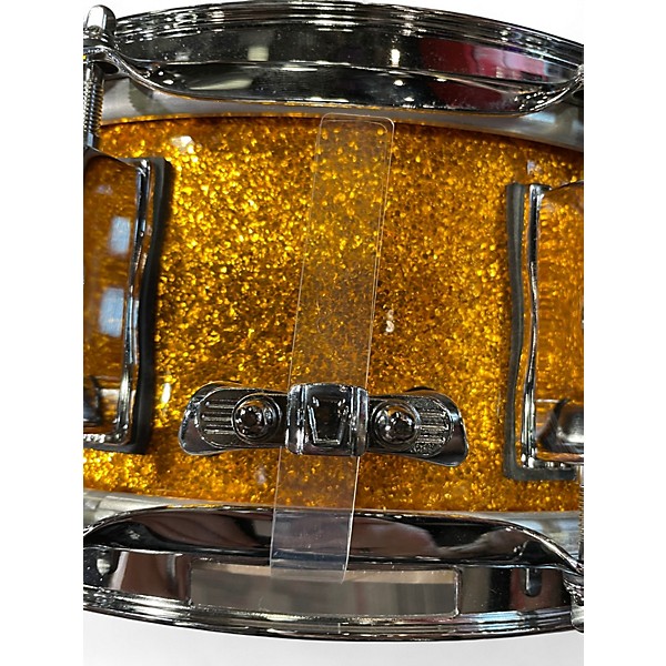 Used Ludwig 14in Classic Maple Snare GOLD SPARKLE Drum