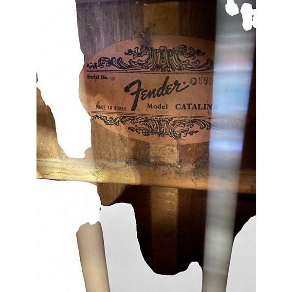 Used Fender CATALINA Black Acoustic Guitar