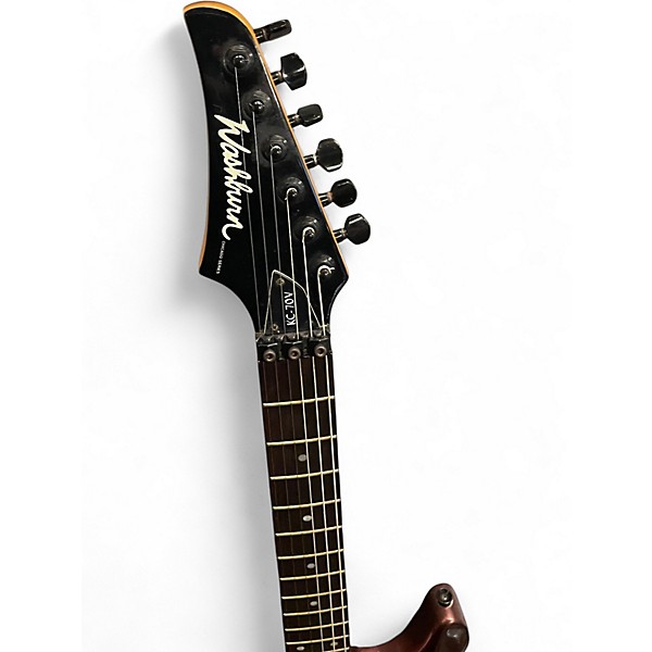 Used Washburn KC70V Burgundy Solid Body Electric Guitar