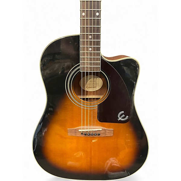 Used Epiphone AJ220SCE Vintage Sunburst Acoustic Electric Guitar