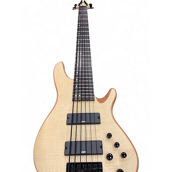 Used Schecter Guitar Research SC-6 NATURAL SATIN Electric Bass Guitar