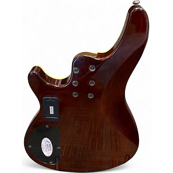 Used Schecter Guitar Research Omen 4 String 2 Color Sunburst Electric Bass Guitar