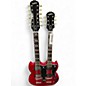 Used Epiphone SG Double Neck Cherry Solid Body Electric Guitar thumbnail