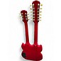 Used Epiphone SG Double Neck Cherry Solid Body Electric Guitar