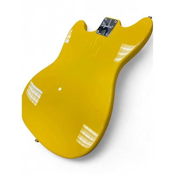 Used Squier SONIC MUSTANG YELLOW Solid Body Electric Guitar