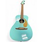 Used Fender malibu player Blue Acoustic Electric Guitar thumbnail