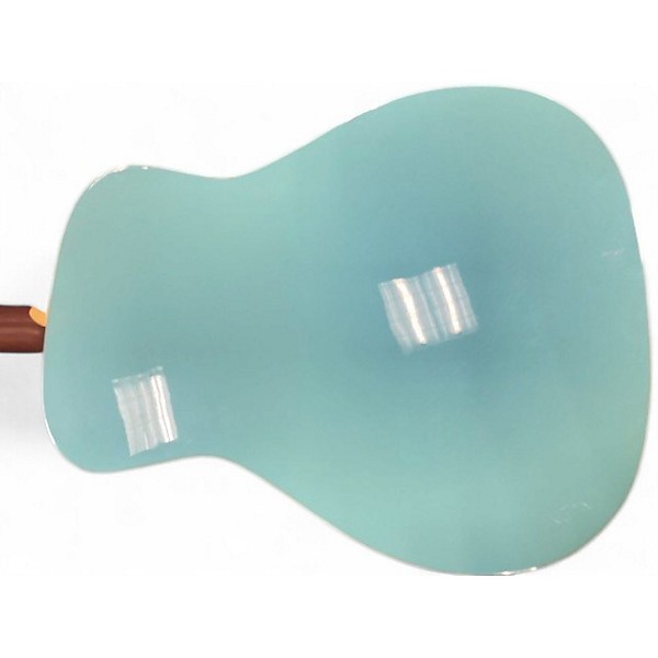 Used Fender malibu player Blue Acoustic Electric Guitar