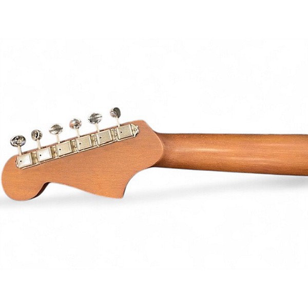 Used Fender malibu player Blue Acoustic Electric Guitar