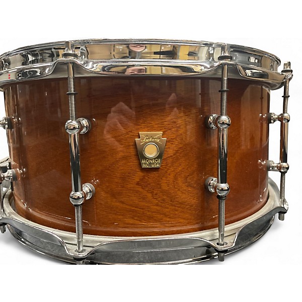Used Ludwig 6.5X14 Classic Maple snare stained brown Drum