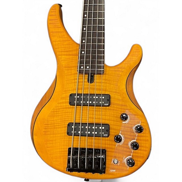 Used Yamaha TRBX605FM Amber Electric Bass Guitar