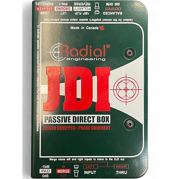 Used Radial Engineering JDI PASSIVE DIRECT BOX Direct Box