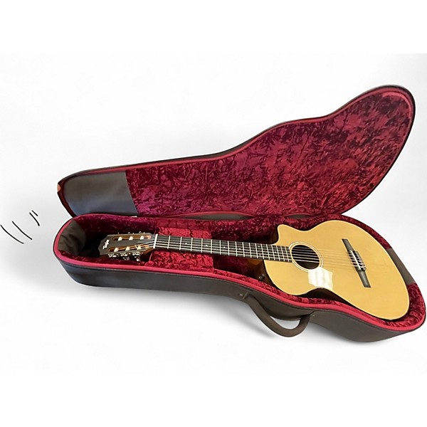 Used Taylor 212CE-N PLUS Natural Classical Acoustic Electric Guitar