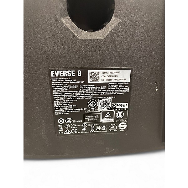 Used Electro-Voice EVERSE 8" Powered Speaker