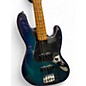 Used 2024 Fender Player II Jazz Bass Plus Top Blue Burst Electric Bass Guitar