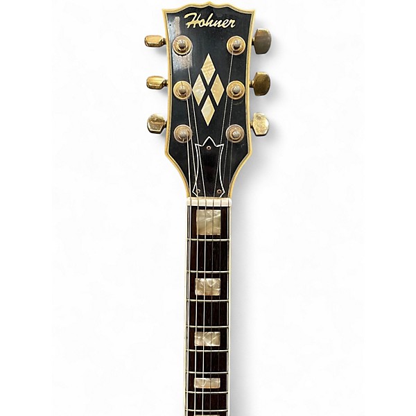 Vintage 1970s Hohner Lawsuit Era Les Paul Black Solid Body Electric Guitar