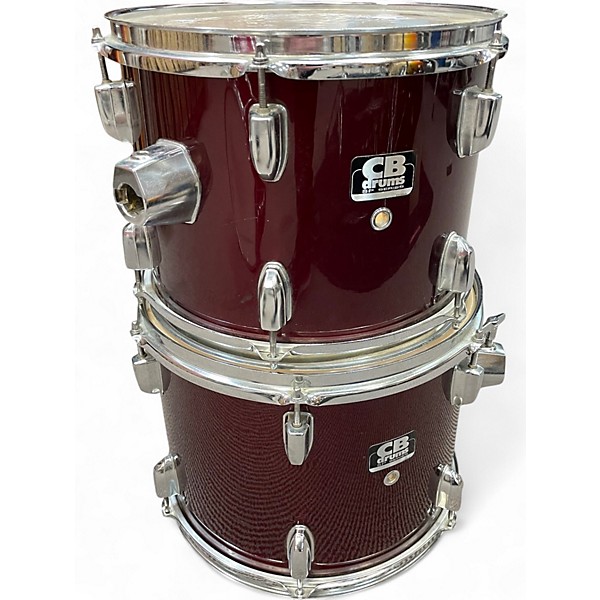 Used CB Percussion 5 Piece SP SERIES Candy Apple Red Drum Kit