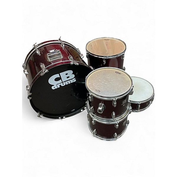 Used CB Percussion 5 Piece SP SERIES Candy Apple Red Drum Kit