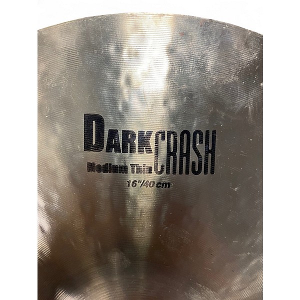 Used Zildjian 16in K Custom Dark Crash Cymbal