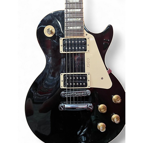 Used 2011 Gibson Les Paul Classic 1960 Ebony Solid Body Electric Guitar