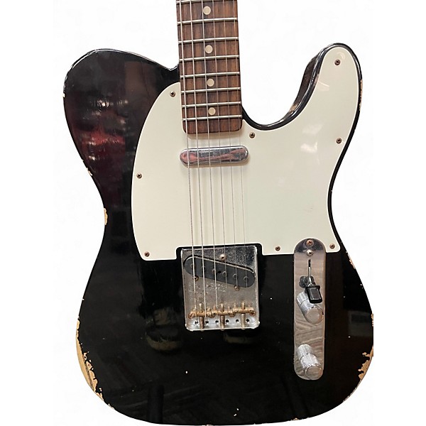 Used 2021 Fender Custom Shop 1960 telecaster relic Black Solid Body Electric Guitar