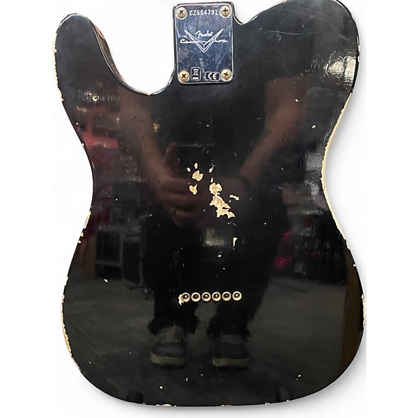 Used 2021 Fender Custom Shop 1960 telecaster relic Black Solid Body Electric Guitar