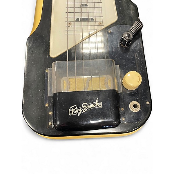 Vintage 1960s Harmony ROY SMECK Black and White Lap Steel