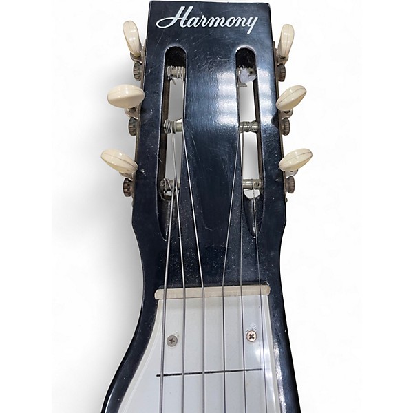 Vintage 1960s Harmony ROY SMECK Black and White Lap Steel