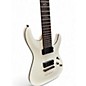 Used Schecter Guitar Research Demon 7 String White Solid Body Electric Guitar