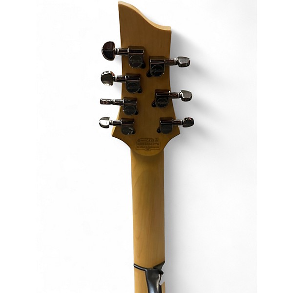 Used Schecter Guitar Research Demon 7 String White Solid Body Electric Guitar