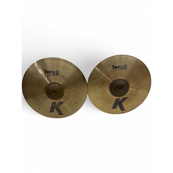 Used Zildjian 14in K Sweet Hi-Hat Pair Cymbal