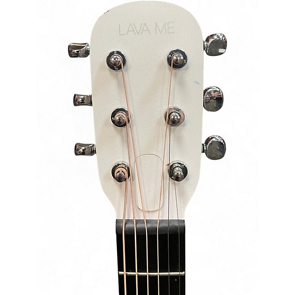 Used Lava Me Play 36" Frost White Acoustic Electric Guitar