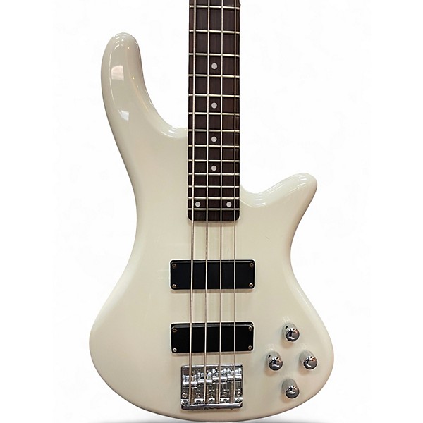 Used Schecter Guitar Research Diamond DELUXE Classic White Electric Bass Guitar