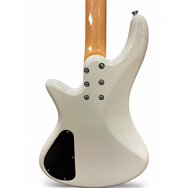 Used Schecter Guitar Research Diamond DELUXE Classic White Electric Bass Guitar