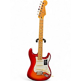 Used Fender Showmaster Red to Black Fade Solid Body Electric Guitar