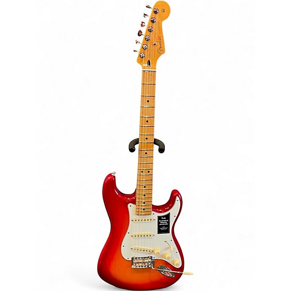 Used Fender Showmaster Red to Black Fade Solid Body Electric Guitar