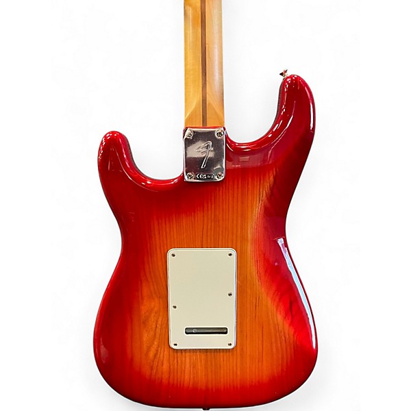 Used Fender Showmaster Red to Black Fade Solid Body Electric Guitar