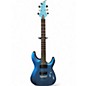 Used Schecter Guitar Research C6 deluxe  Blue Solid Body Electric Guitar thumbnail