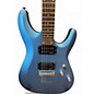 Used Schecter Guitar Research C6 deluxe  Blue Solid Body Electric Guitar