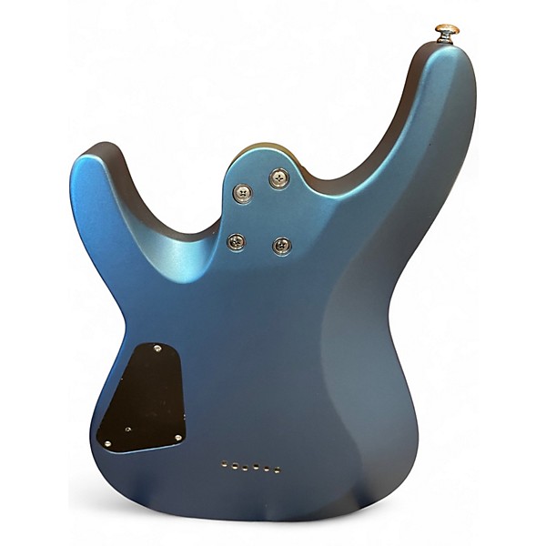 Used Schecter Guitar Research C6 deluxe  Blue Solid Body Electric Guitar