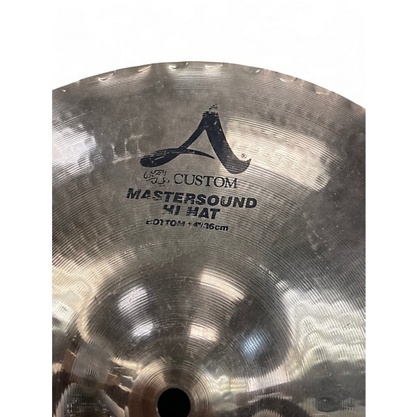 Used Zildjian 14in Mastersound Hi Hat Bottom Cymbal
