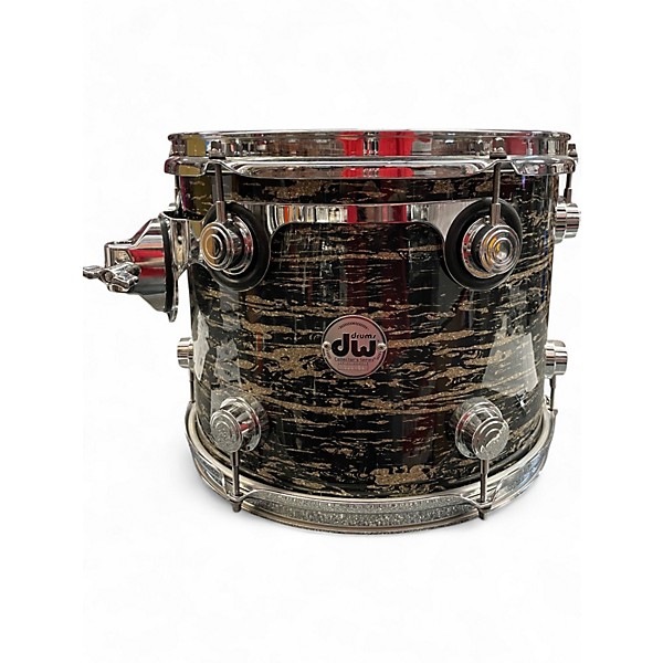 Used DW 13X10 Collectors Series Black Oyster Glass Drum