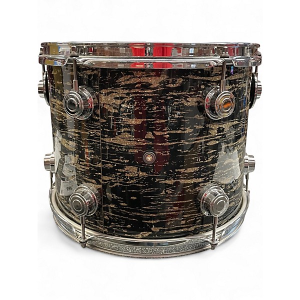 Used DW 13X10 Collectors Series Black Oyster Glass Drum