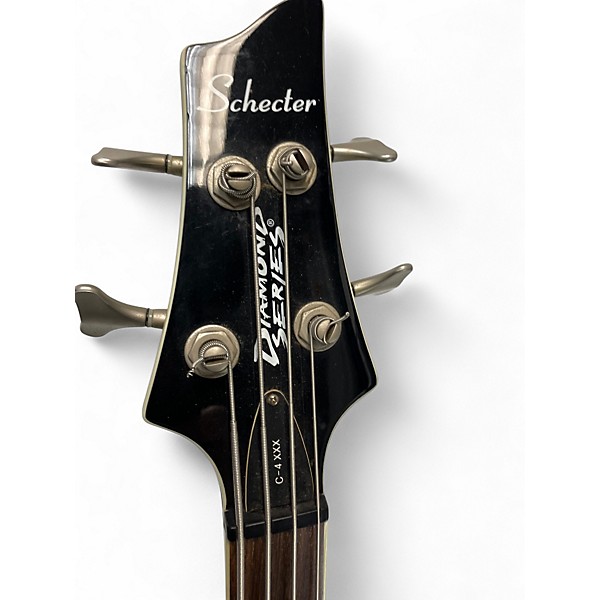 Used Schecter Guitar Research C4 XXX 4 String BLACK Electric Bass Guitar