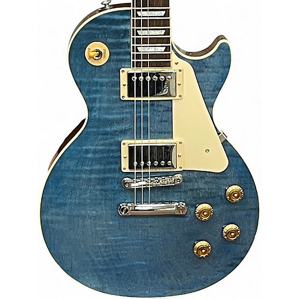Used 2023 Gibson Les Paul Standard '50s Figured Top Ocean Blue Solid Body Electric Guitar